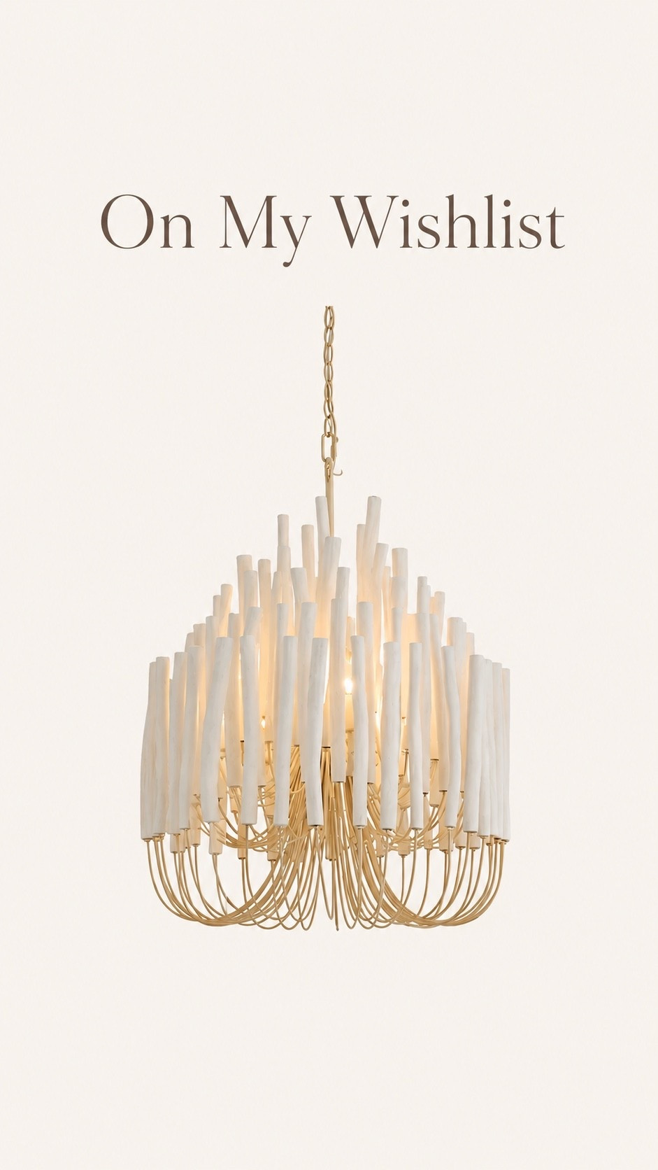 On My Wishlist: Statement Lighting

One of those dream pieces that instantly elevates a space. I’m loving the organic shape, soft texture, and collected designer feel. Saving this one for future inspiration.

#LTKHome #LTKSaleAlert