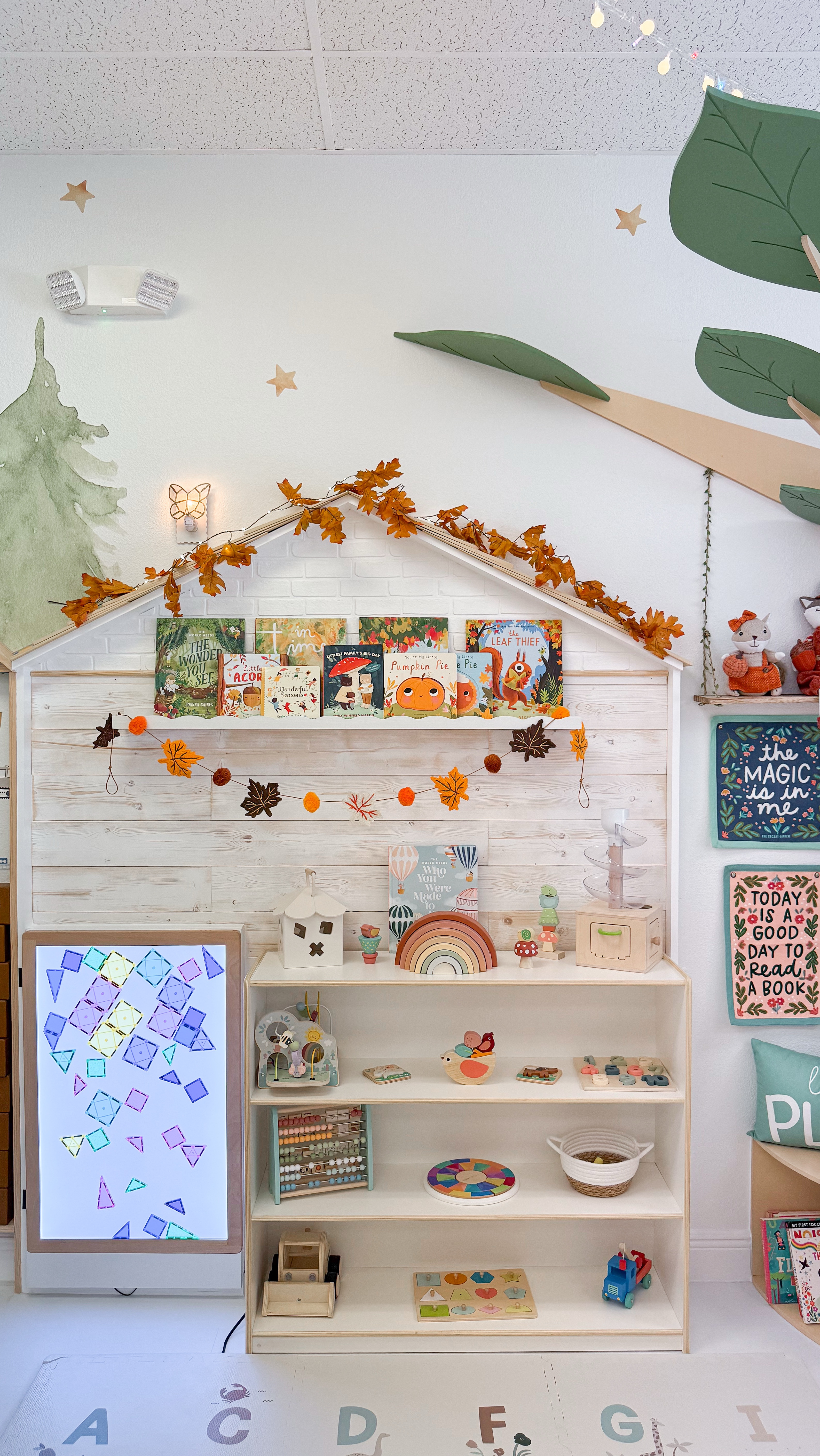 Autumn magic is here! ✨🍂 Our play studio is filled with cozy fall touches, festive colors, and seasonal wonder 💫📖 Come play, explore, and make magical memories all through fall at Little Magic Playland! 🍁💛🏰

#playroominspiration #falldecor #indoorplayplace #montessori #waldorf #imaginitiveplay #kidsroom #playroom

#LTKFallSale #LTKSeasonal #LTKFamily
