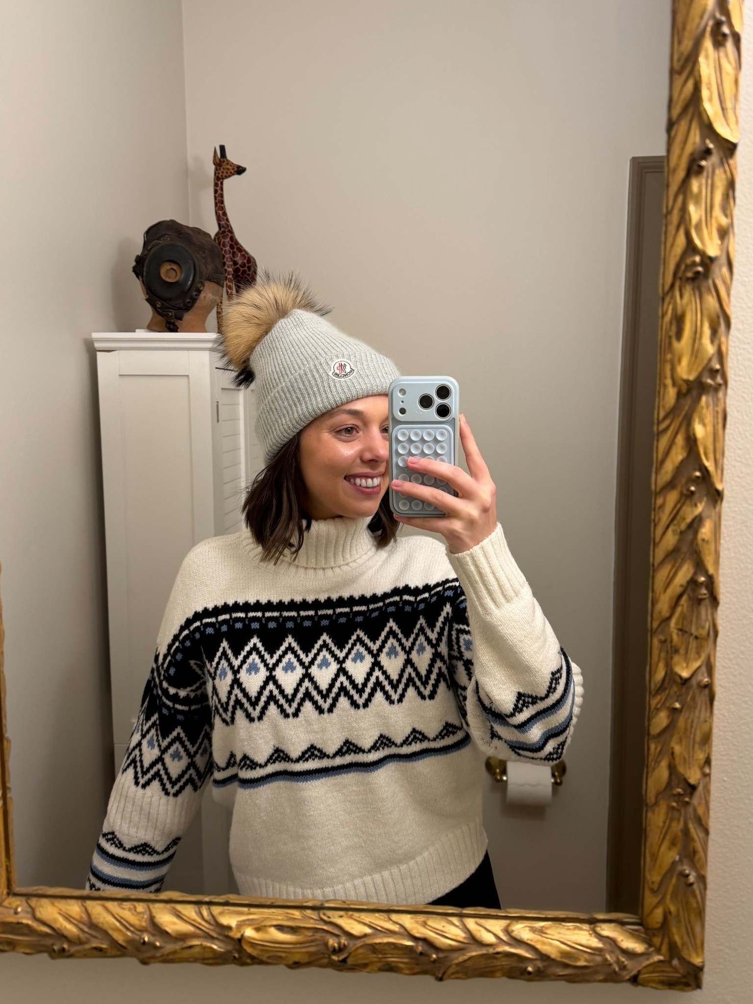 Cozy turtleneck sweater from daily practice. The diamond pattern feels very apres ski esque ❄️⛷️

#dailypractice #anthropologie #turtleneck #sweater #apresski #phonecase #lightblue #grippy #octobuddy#amazon #winterstyle #winteroutfits #winterlooks #ltkwinter 

#LTKSeasonal #LTKootd #LTKdayinmylife