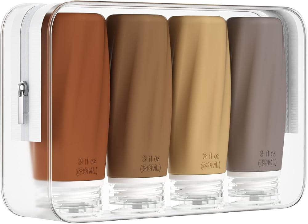 Morfone Travel Bottles for Toiletries, 3oz Tsa Approved Travel Size Containers Leak Proof BPA Fre... | Amazon (US)