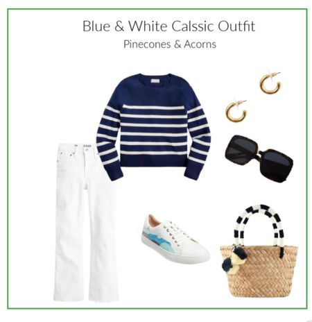 Blue an white is always in style. 

#LTKSeasonal