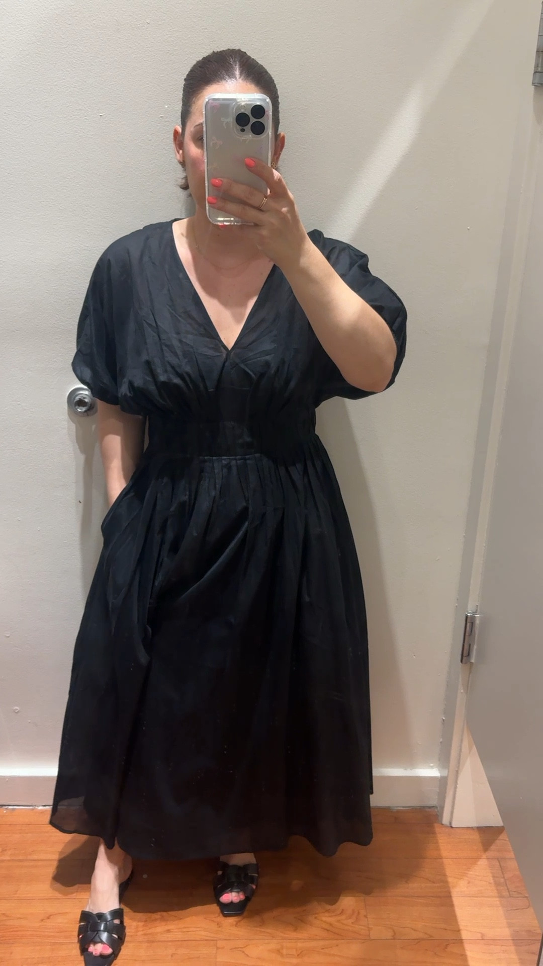 BR Factory Flowy Black Dress!
Wearing Small, comes in various color! 

#LTKShoeCrush #LTKStyleTip