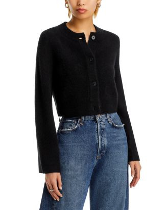AQUA AQUA 100% Cashmere Cropped Wide Sleeve Crewneck Cardigan - Exclusive  | Bloomingdale's Women | Bloomingdale's (US)