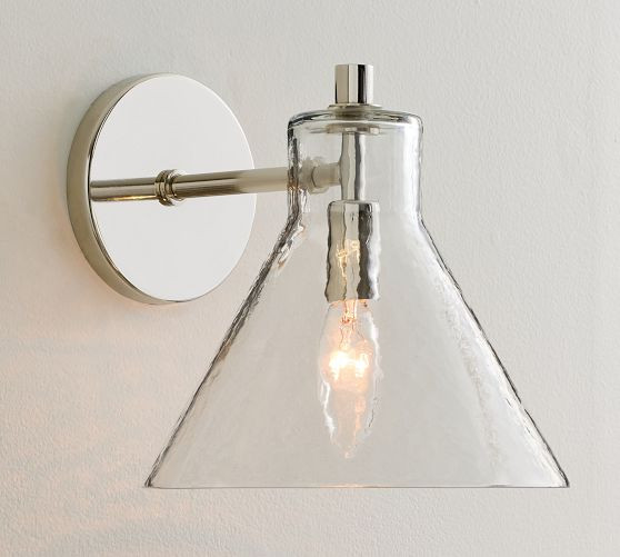 Bridget Petite Recycled Glass Flared Sconce (8") | Pottery Barn (US)