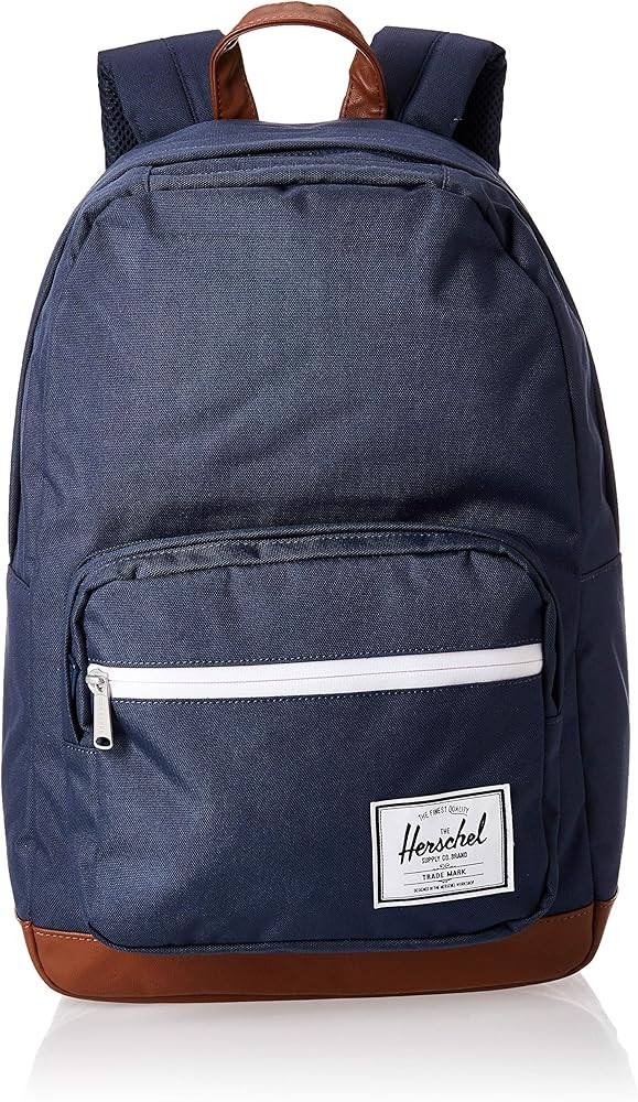 Herschel Pop Quiz Backpack, Navy/Tan, Classic 22L | Amazon (US)