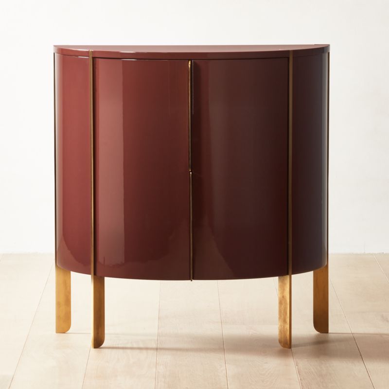 Rosso Oxblood Entryway Cabinet | CB2 | CB2
