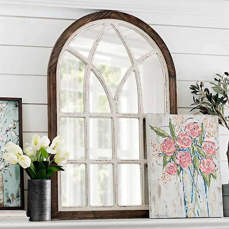 Vail Two-Tone Arch Wall Mirror | Kirkland's Home