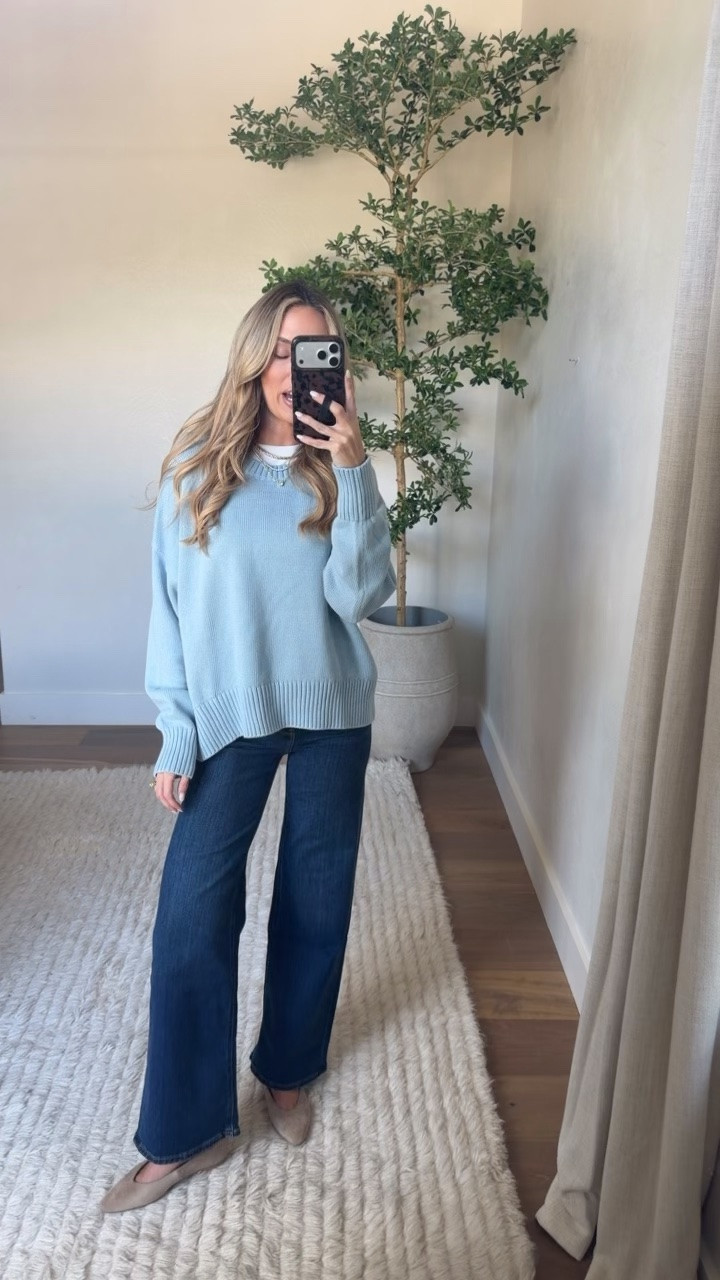 Wearing a small in the sweater!