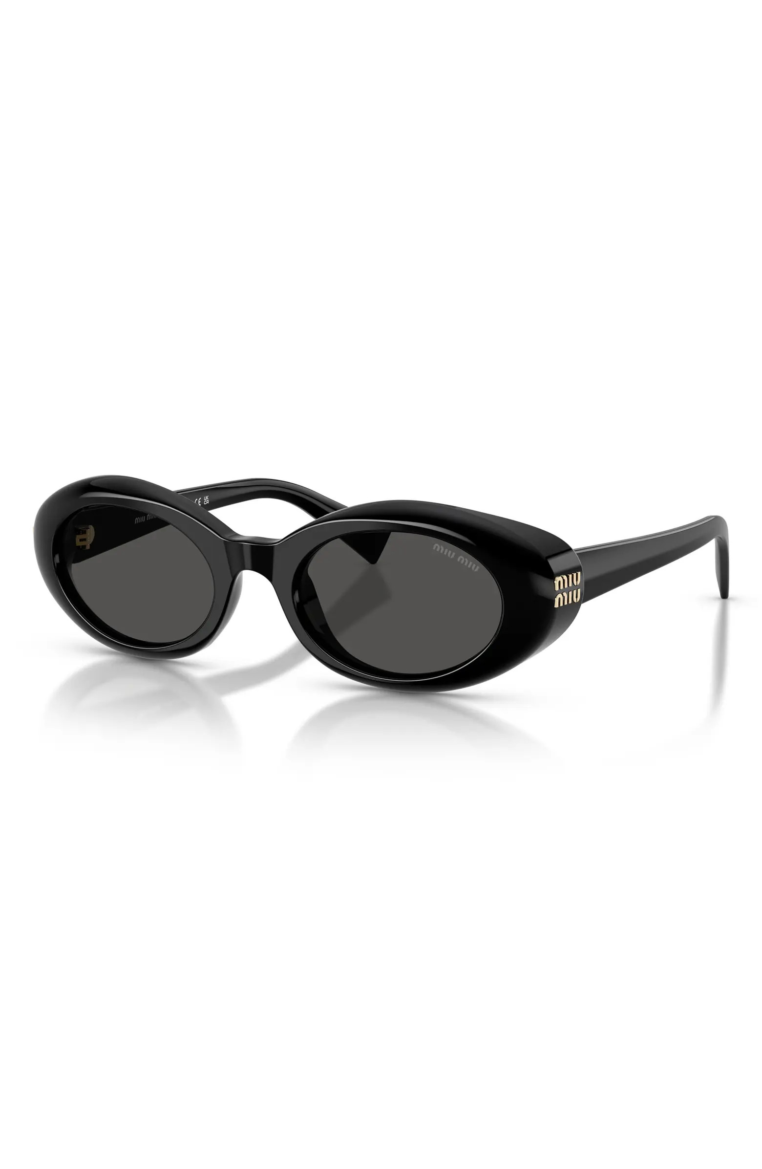 Miu Miu 52mm Oval Sunglasses | Nordstrom | Nordstrom