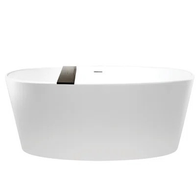 Ove 66" x 30" Freestanding Soaking Solid Surface Bathtub | Wayfair North America