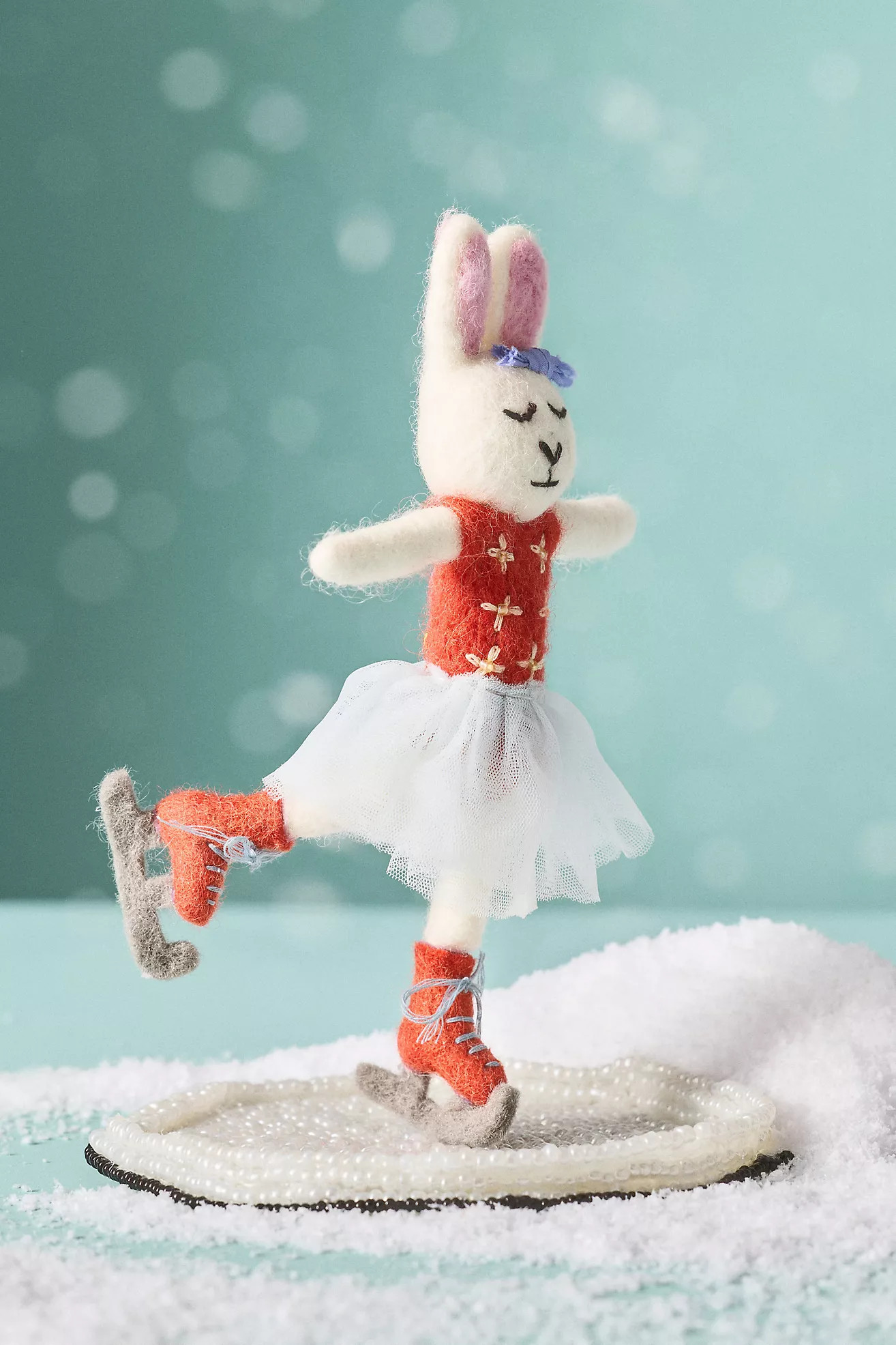 Sporty Bunny Felt Ornament | Anthropologie (US)