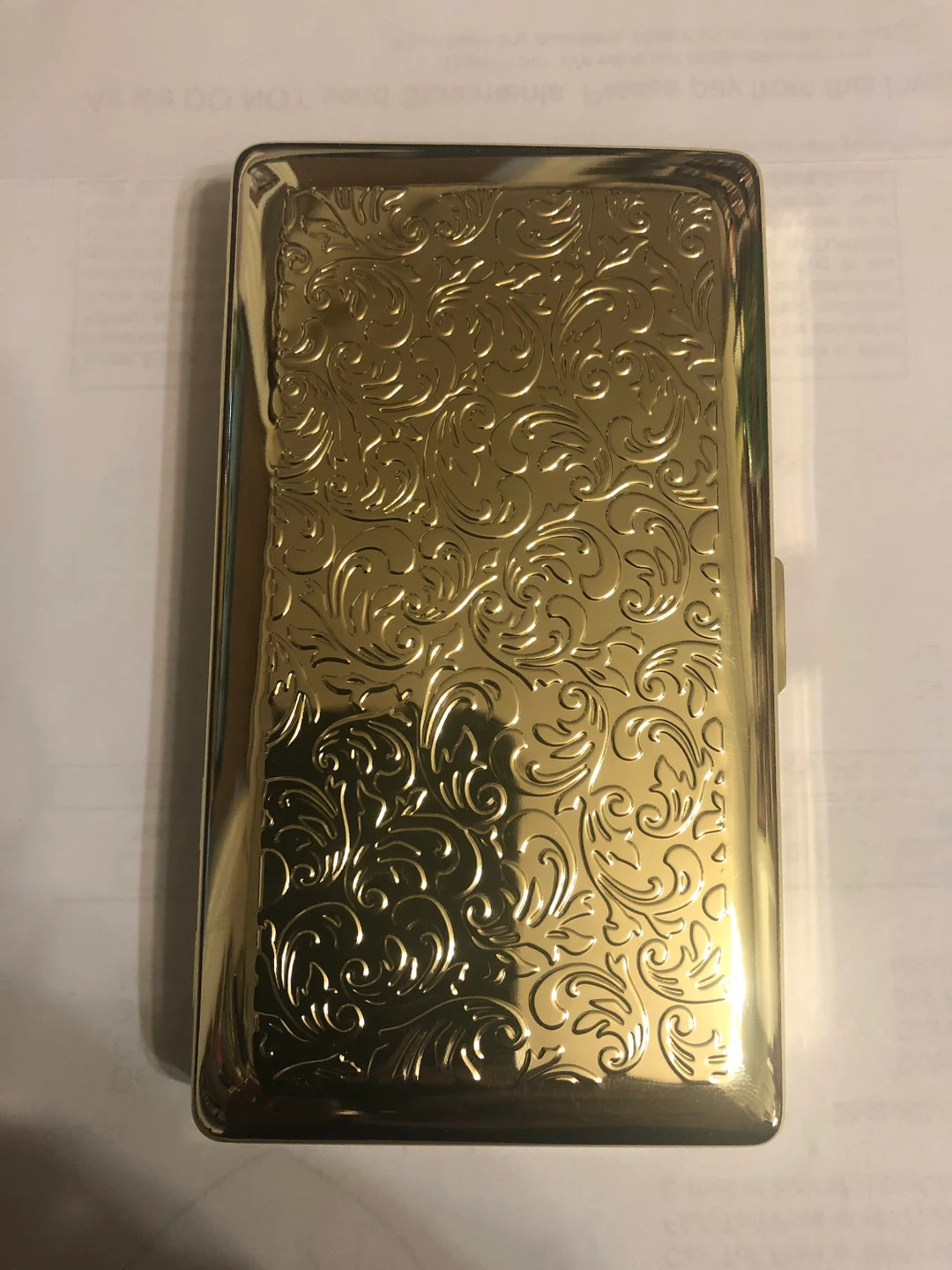 Gold Art Deco French Floral Filigree Wallet Business Credit Card Holder 120s Cigarette I.D. Case ... | Etsy (US)