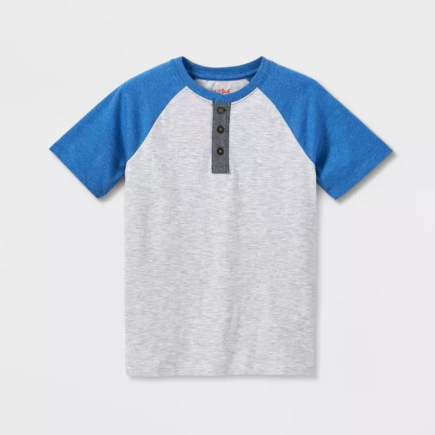 Boys' Baseball Henley Short Sleeve T-Shirt - Cat & Jack™ | Target
