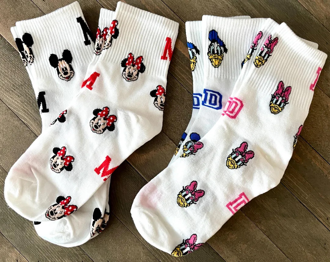 Character Socks - Disney - Mickey Minnie Donald Daisy Pooh Piglet Sully Mike Wazowski - Disneylan... | Etsy (US)