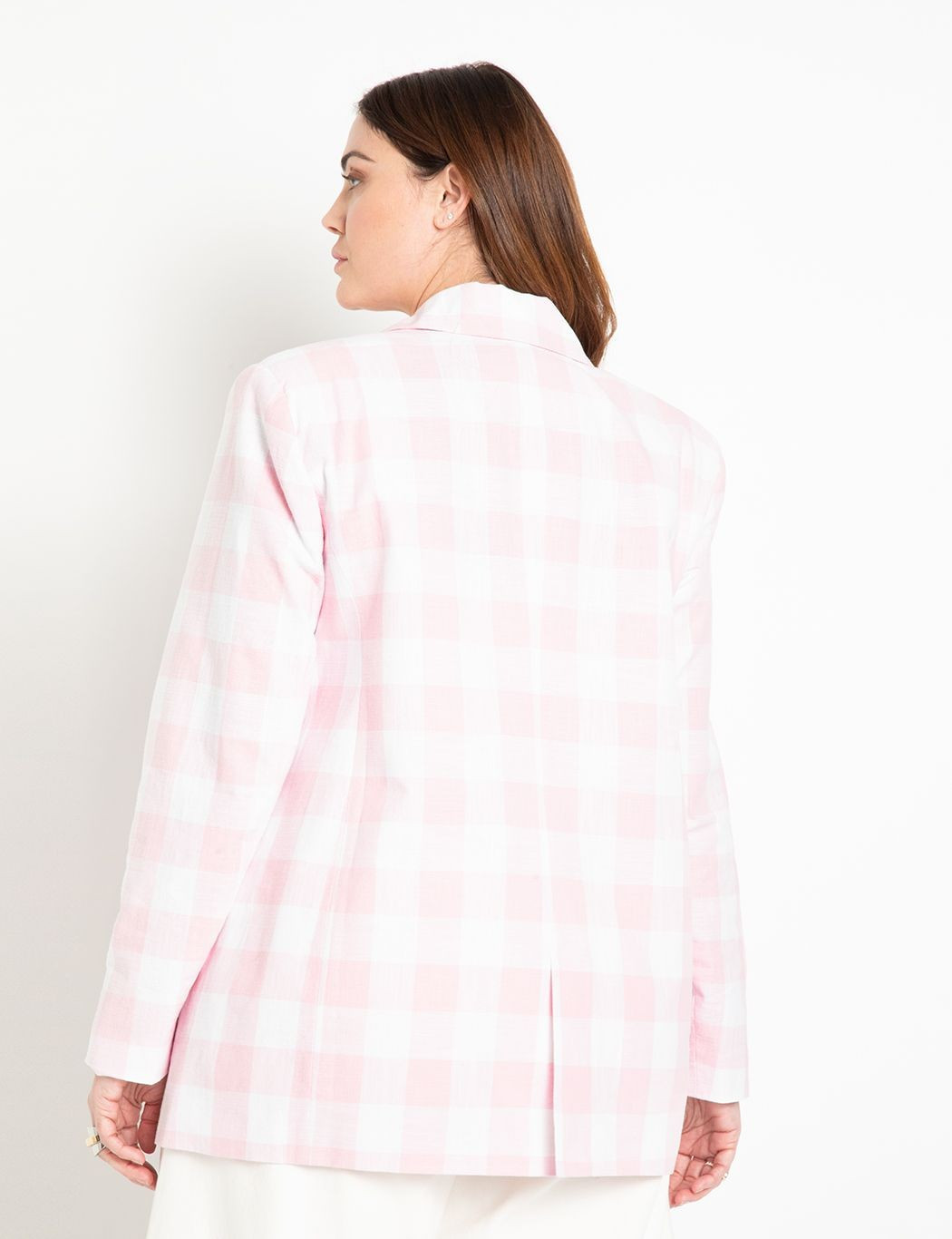 Oversized Plaid Blazer | Women's Plus Size Coats + Jackets | ELOQUII | Eloquii