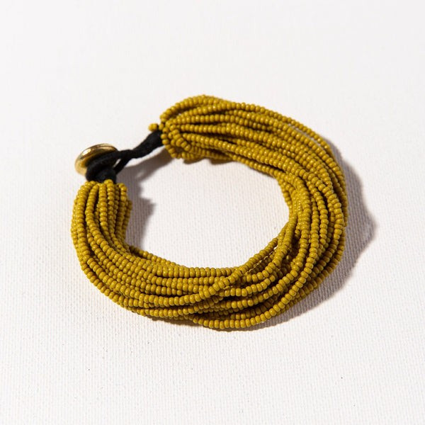 CITRON MULTI LAYER SEED BEAD BRACELET | INK+ALLOY