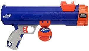 Nerf Dog Tennis Ball Blaster Dog Toy Blue/Orange, 16 Inch Compact Blaster with 1 Ball | Amazon (US)