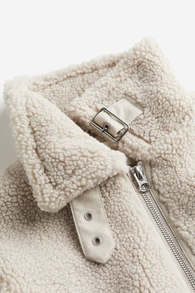 Jacke aus Teddyfleece - Hellbeige - Ladies | H&M AT | H&M (DE, AT, CH, NL, FI)