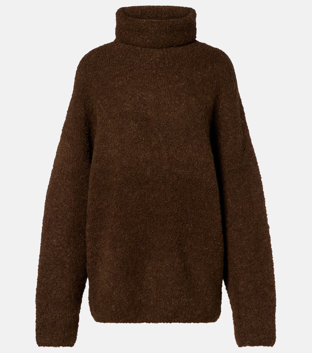 Alpaca and wool-blend bouclé turtleneck sweater | Mytheresa (INTL)