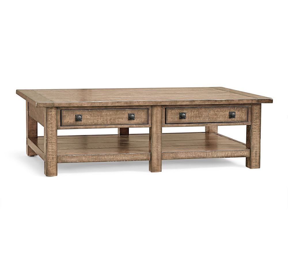 Benchwright 60" Rectangular Coffee Table | Pottery Barn (US)