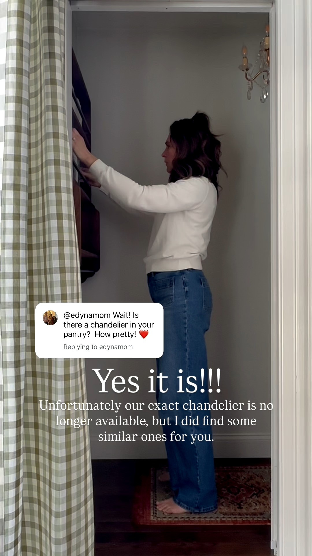 A chandelier in the pantry? Why not!

#LTKdayinmylife #LTKHome