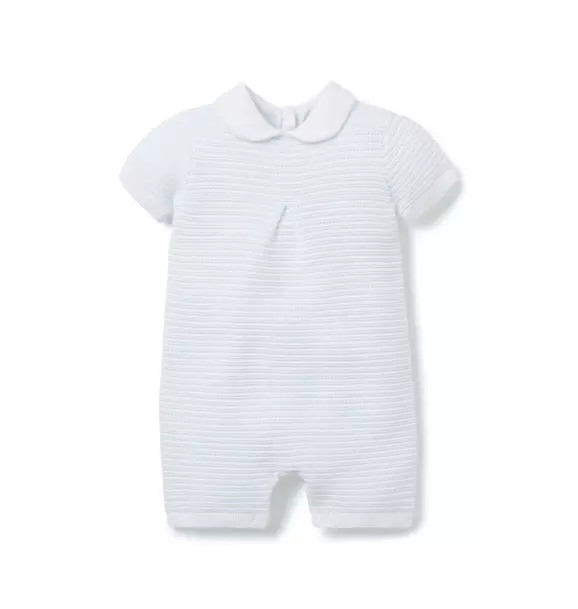 Baby Striped Collared Romper | Janie and Jack