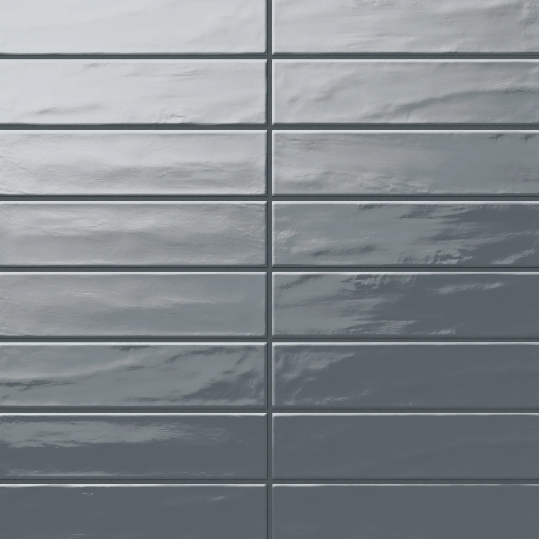 Palmer 3x12 Glossy Porcelain Tile in Blue Grey | Edward Martin