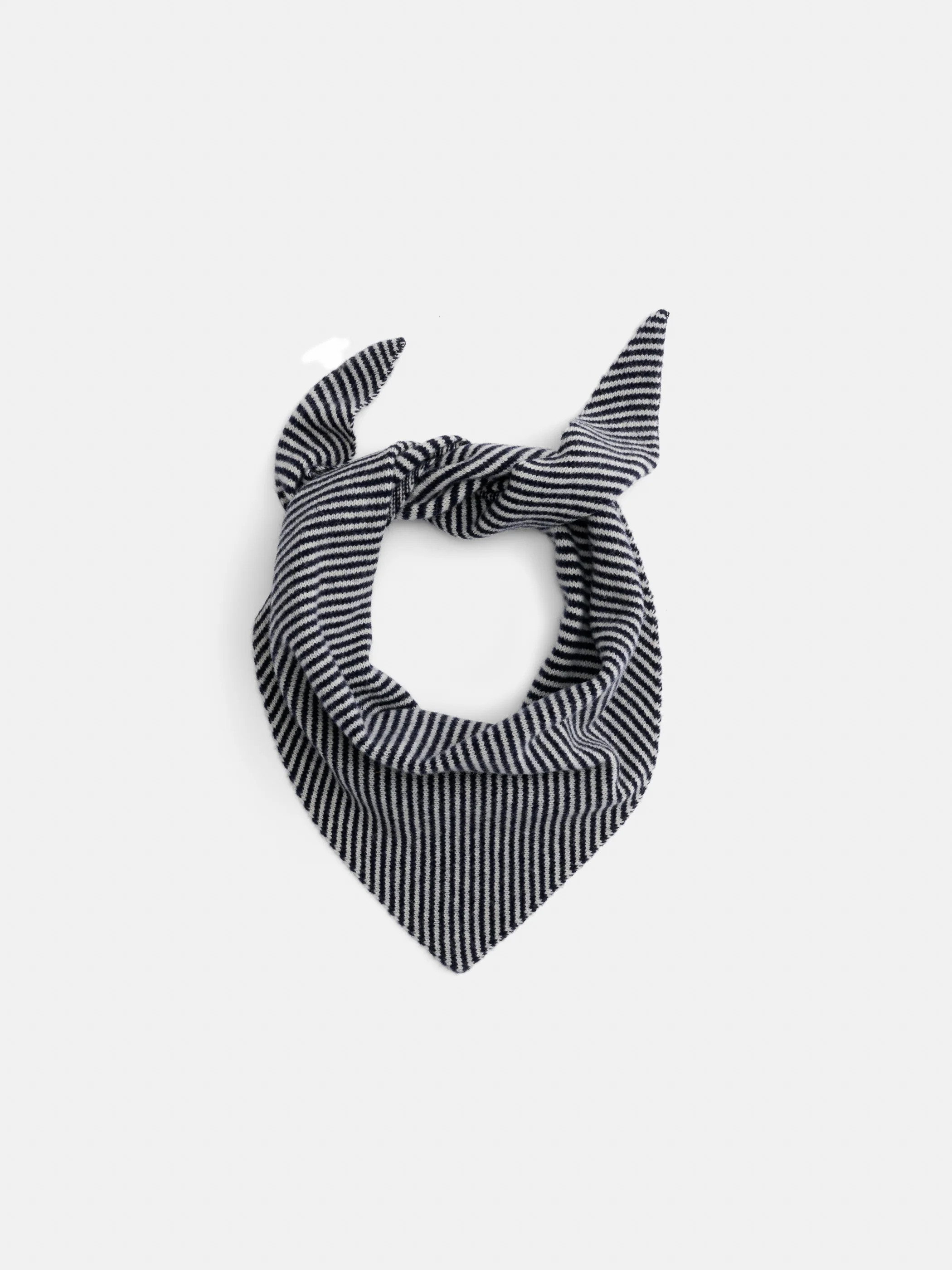 Flynn Striped Handkerchief Scarf in Wool | Alex Mill