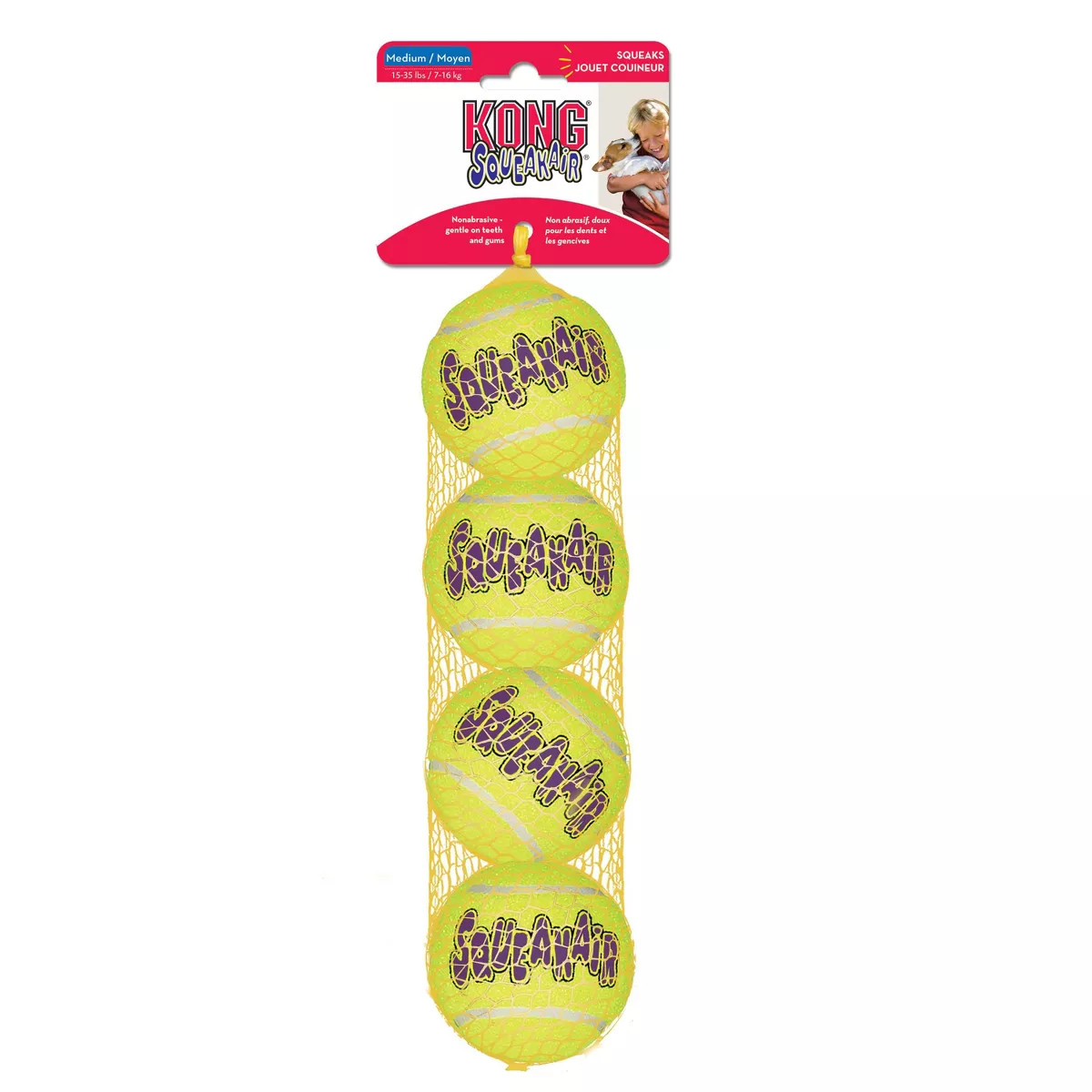 KONG SqueakAir Tennis Ball Dog Toy - Yellow | Target