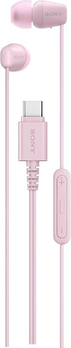 Sony IER-EX15C USB-C Plug, Wired in-Ear Headphones with Mic, Pink | Amazon (US)