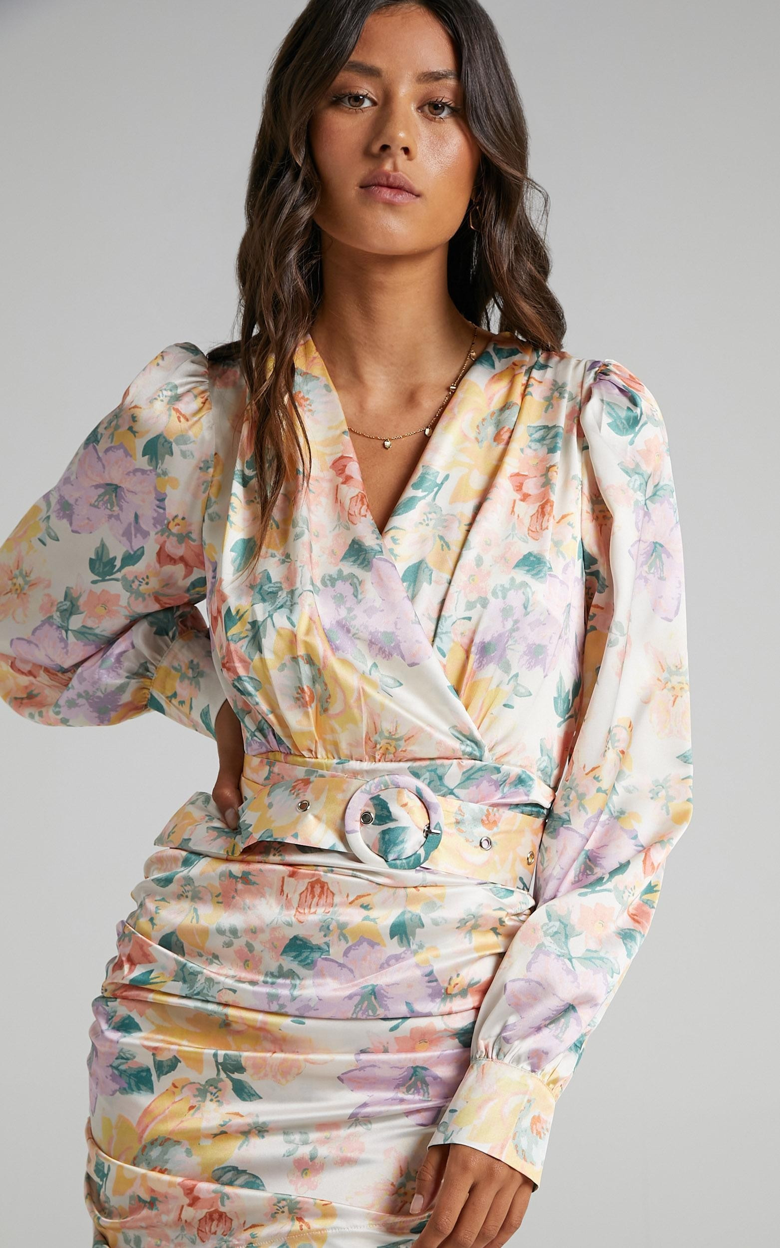 Neema Dress in Flower Crown | Showpo | Showpo - deactived