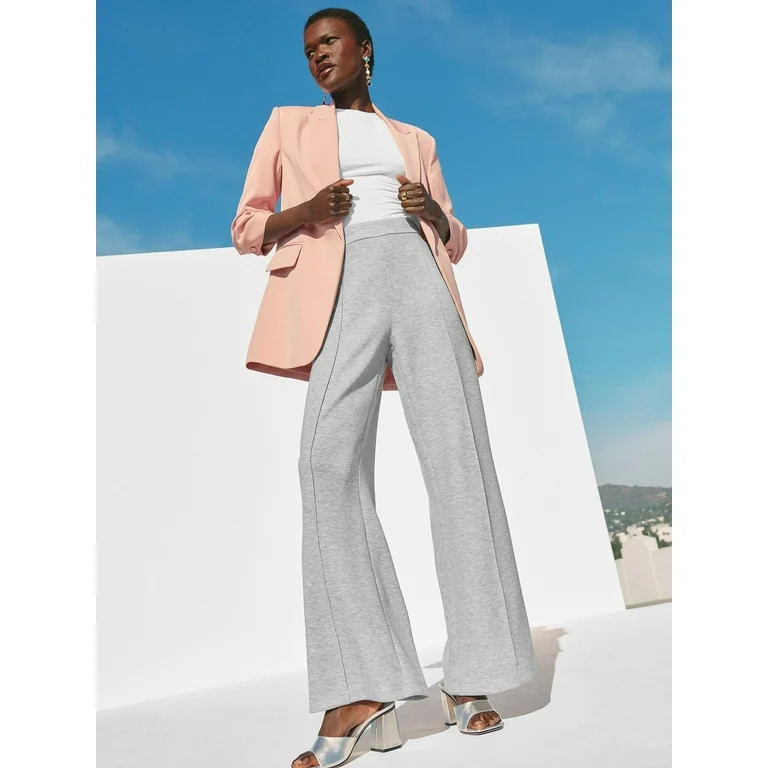 Scoop Women's and Women's Plus Scuba Knit Trouser Pants, Sizes XS-4X | Walmart (US)