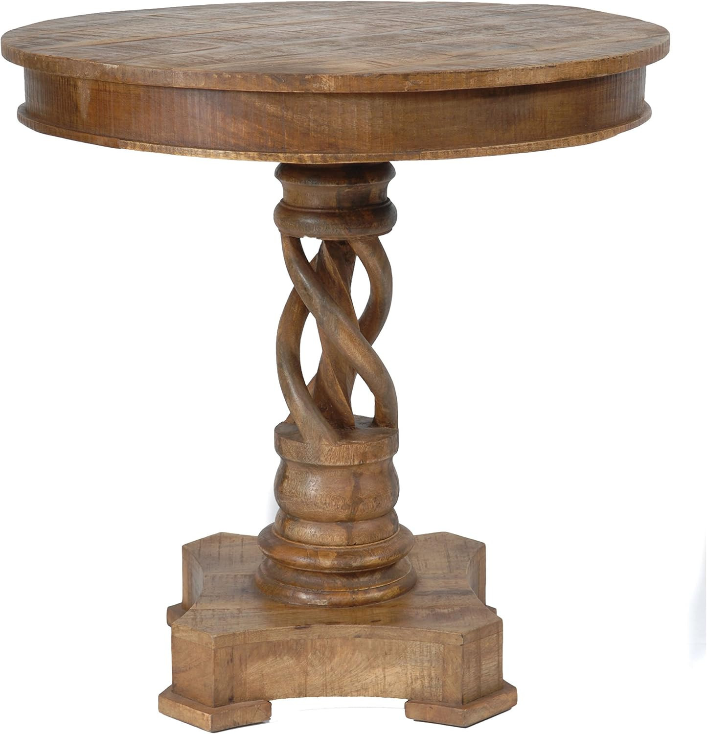 Crestview Collection CVFNR308 Bengal Manor Mango Wood Twist Accent Table Furniture, Brown | Amazon (US)