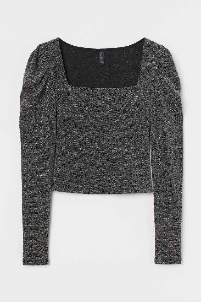 Puff-sleeved top | H&M (UK, MY, IN, SG, PH, TW, HK)