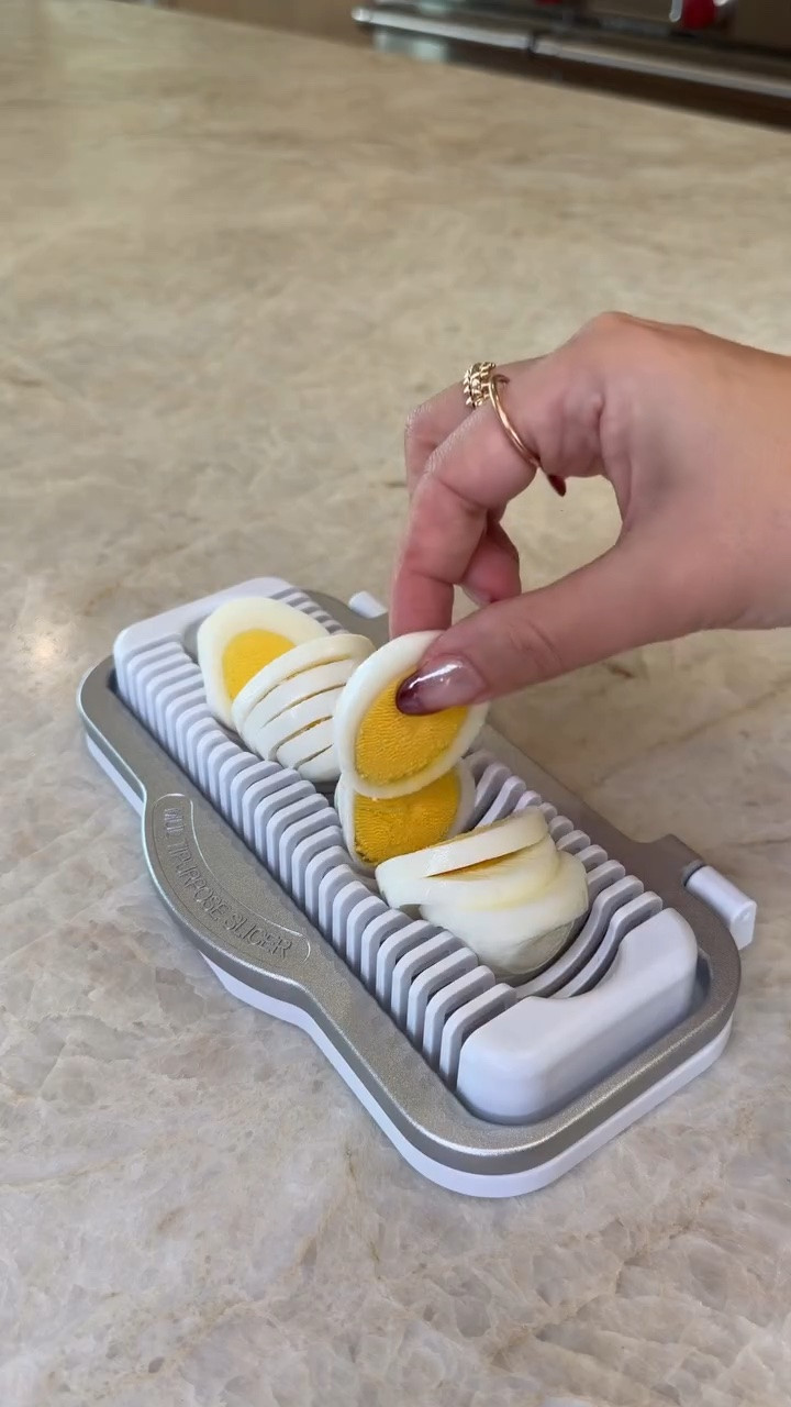 Amazon Kitchen Gadget I Use Daily! This slicer makes food prep so much faster🙌. Slices eggs, strawberries, kiwis and more in seconds with perfectly even cuts every time🥚🤍 @amazon 

#amazonhome #amazonkitchen #kitchengadget #foodprep #mealprepideas

#LTKHome