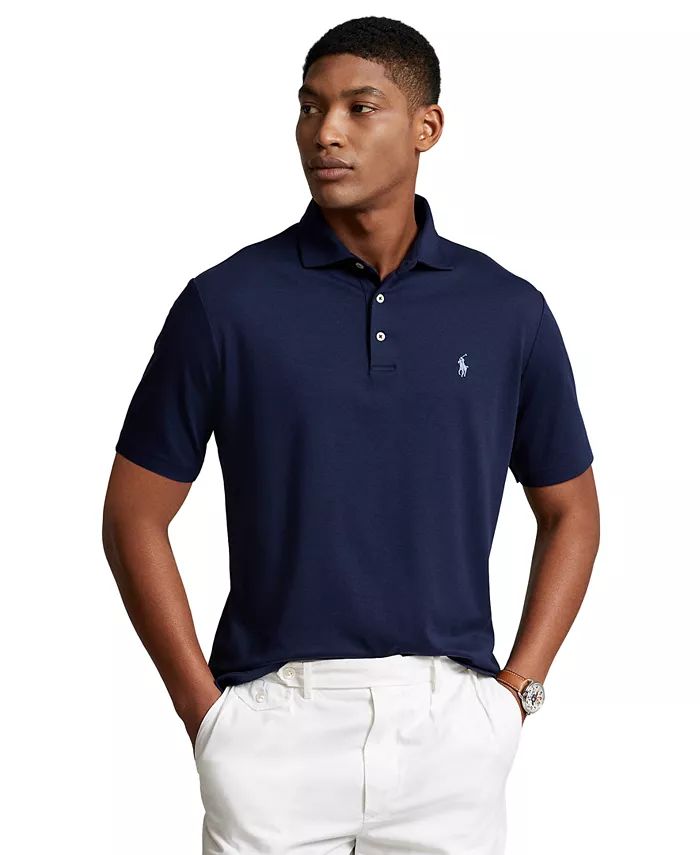 Men's Classic-Fit Soft Cotton Polo Shirt | Macys (US)