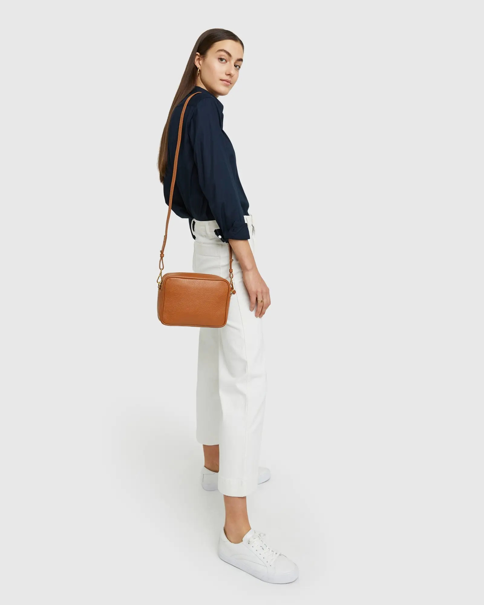 Italian Leather Crossbody Bag | Quince
