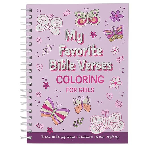 My Favorite Bible Verses Coloring for Girls, Ages 8-12      Hardcover – Coloring Book, Septembe... | Amazon (US)