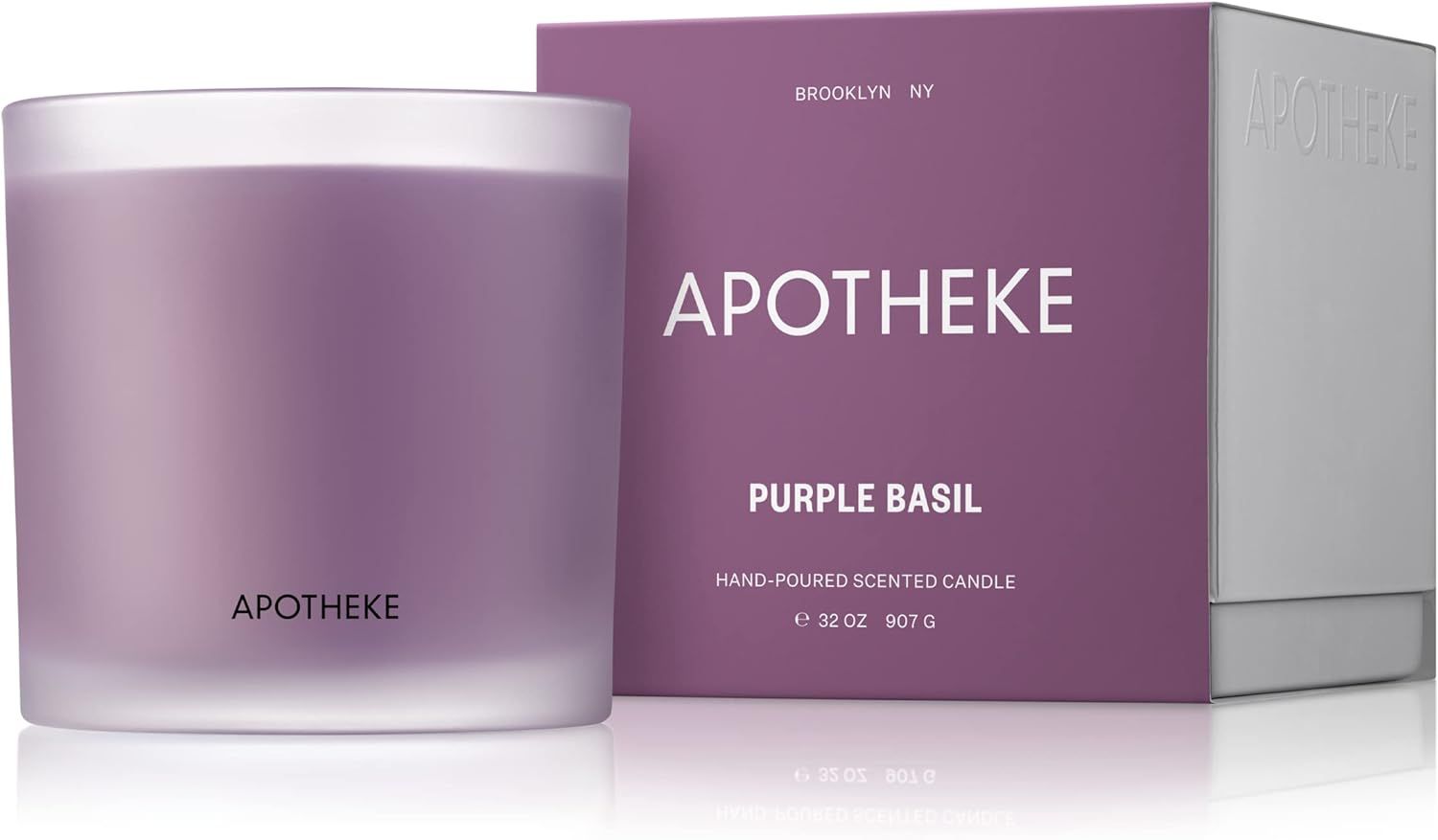 APOTHEKE Market Collection Luxury Scented 3-Wick Jar Candle, Purple Basil, 32 oz - Basil, Ginger ... | Amazon (US)
