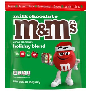 M&M's, Milk Chocolate Christmas Candy, Resealable Bag, 38 oz | CVS Health