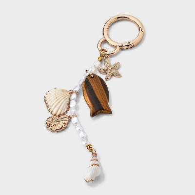 Seashells & Fish Dangle Bag Charm - Universal Thread™ Multi | Target