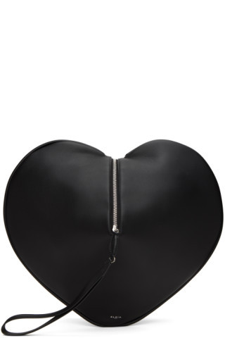 ALAÏA - Black 'Le Coeur' Pouch | SSENSE