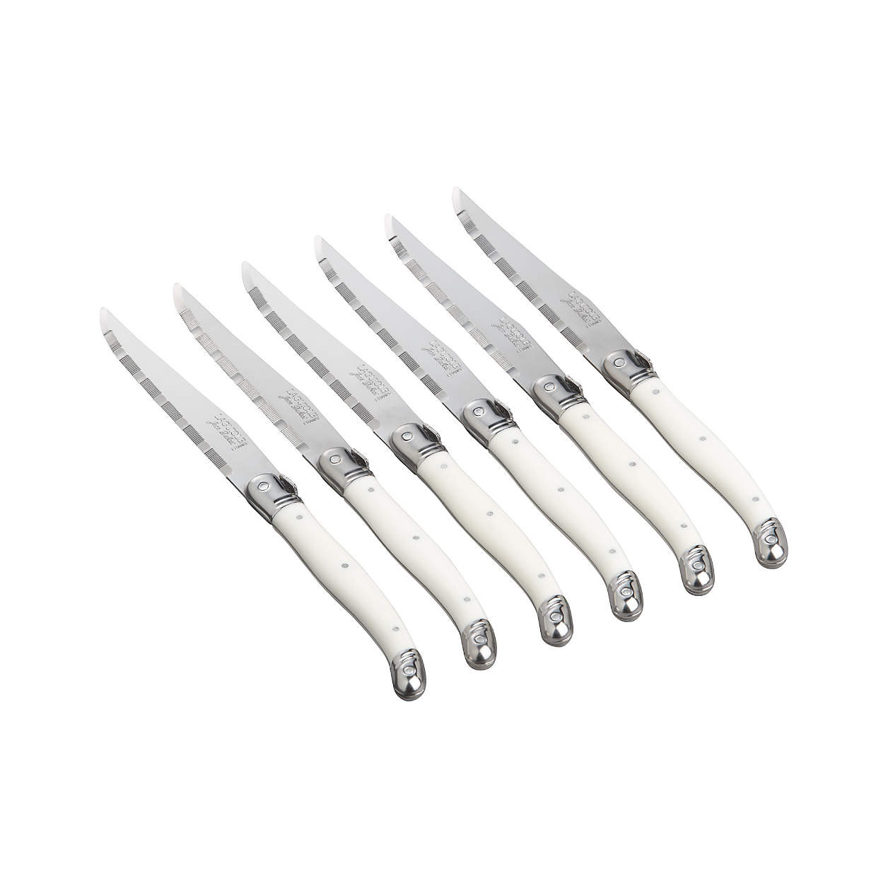 Laguiole Ivory Steak Knives, Set of 6 + Reviews | Crate & Barrel | Crate & Barrel