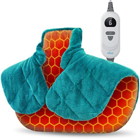 iDOO Graphene-Infused Heating Pad for Neck Shoulders and Back, Valentines Day Gifts for Her Him, ... | Amazon (US)