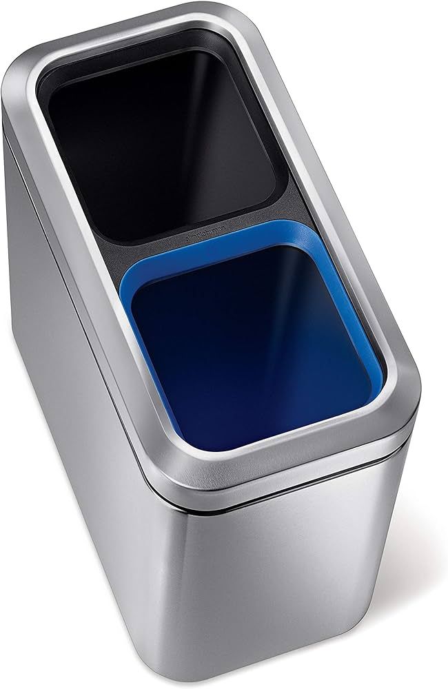 simplehuman Trash Can, 20 Liter Dual, Brushed | Amazon (US)