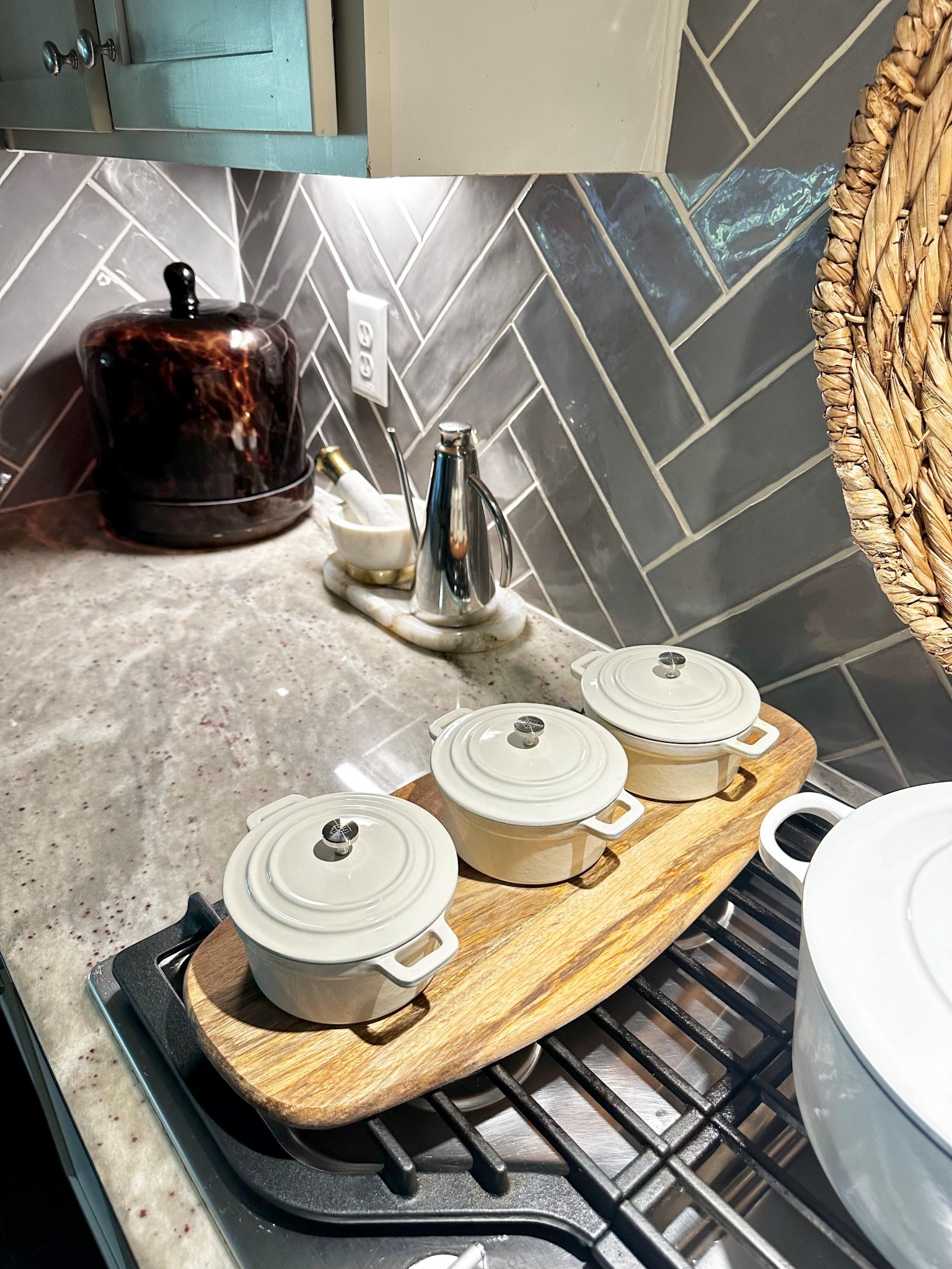 Mini Dutch ovens are perfect for individual servings or to set out for dips / condiments / toppings.  I like to use them for baking individual dips too. Used here for chili night. 

Mini Dutch ovens, Dutch ovens, cake dome.

#LTKHome