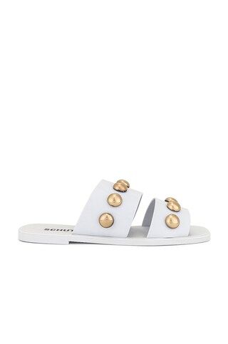 Schutz Amalie Slide in White from Revolve.com | Revolve Clothing (Global)