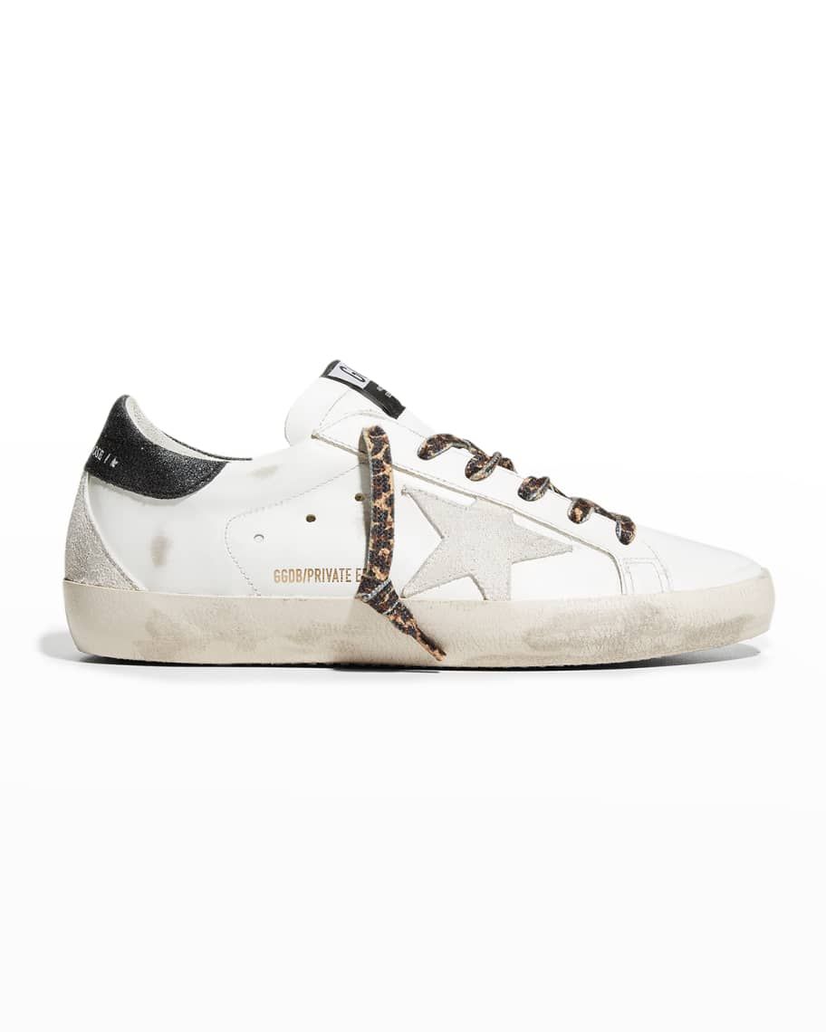 Golden Goose Superstar Mixed Leather Low-Top Sneakers | Neiman Marcus