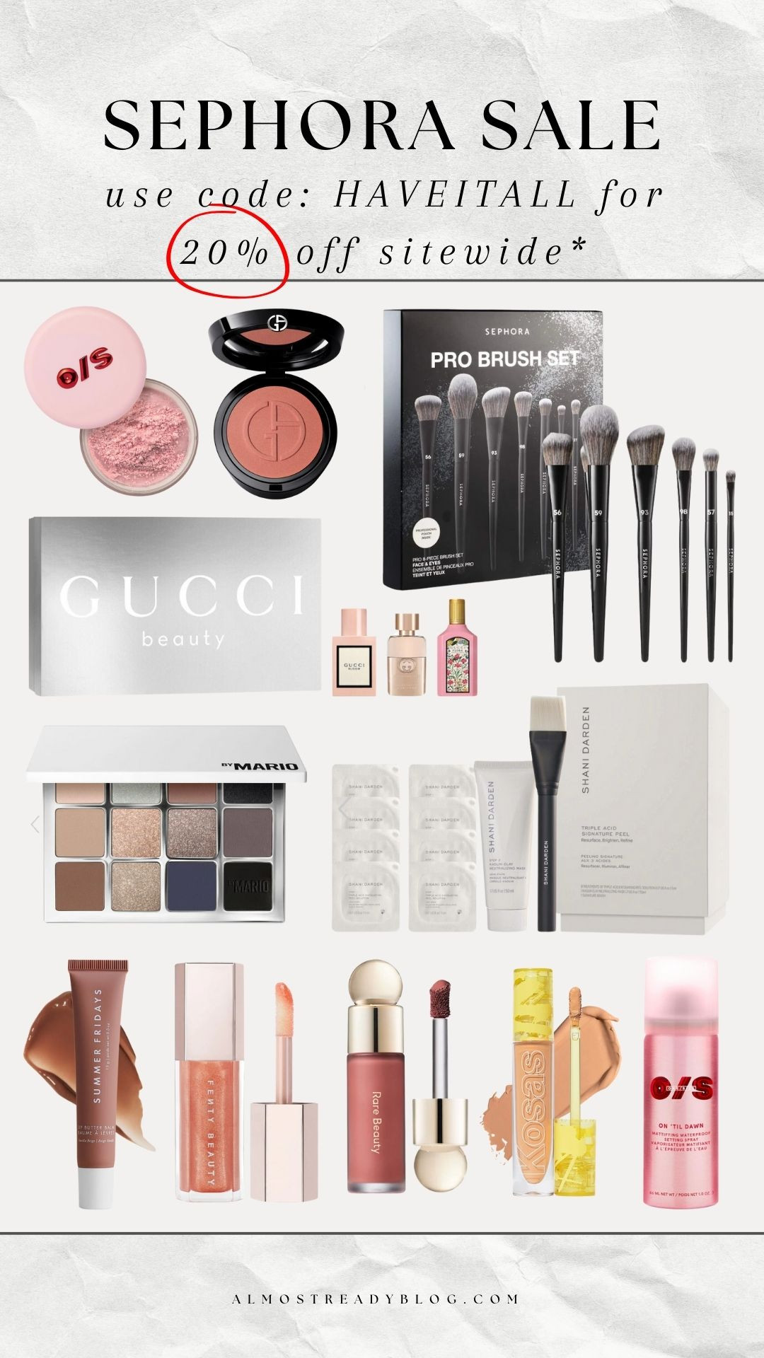 Shop now before the discount ends & 20% offer is one time use, so make the most of it!

Use code: HAVEITALL

@sephora #sephorapartner  

 #LTKGiftGuide #LTKSaleAlert #LTKBeauty