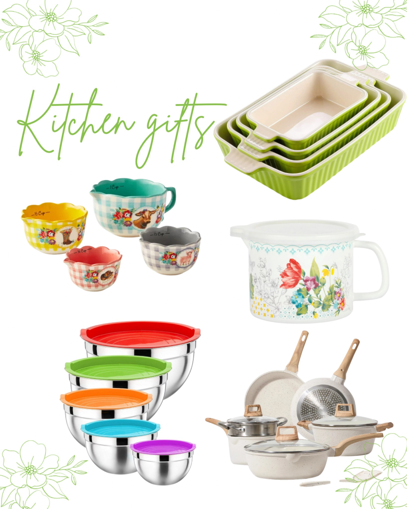 These kitchen items are not just functional but also are very pretty to use in your kitchen or to give as a gift to the cook in your life🩷

#LTKunder100 #LTKhome #LTKFind